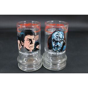 1984 Star Trek III The Search for Spock, Taco Bell Glasses,  Set of 2